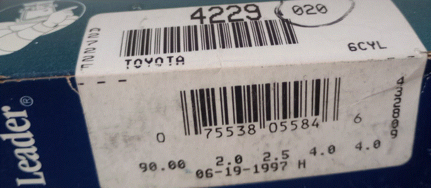 ANILLOS 90mm. / TOYOTA F 4.0L (72-74)