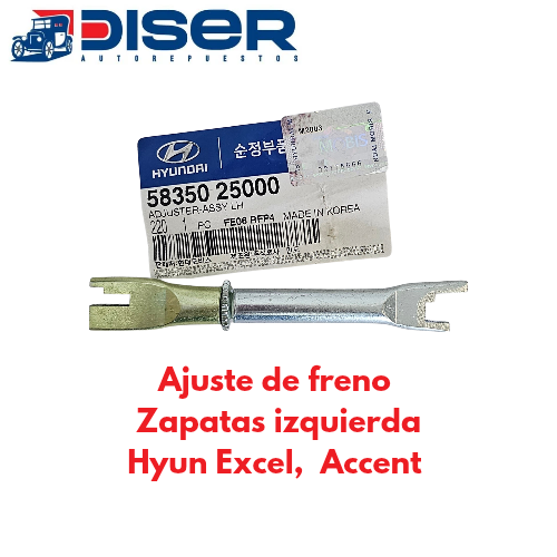 [58350-25000A] AJUSTE DE FRENO DE ZAPATA IZQ. / HYU. EXCEL. ACCENT