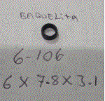 [6-106] SELLO DE INYECTOR GASOLINA INFER. / HYU. ACCENT BLU