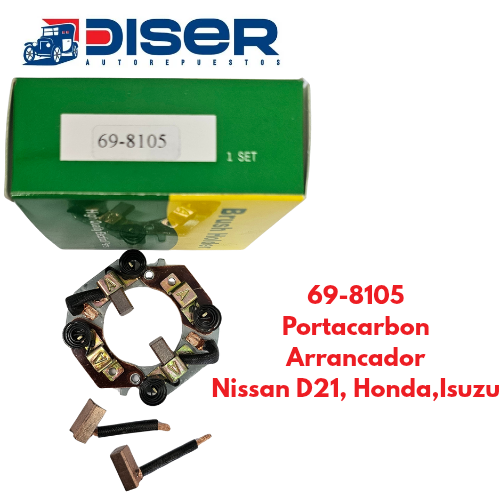 [69-8105] PORTACARBON DE ARRANCADOR C/CARB / NIS. D21. HONDA. ISUZU