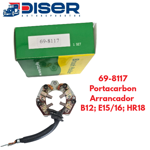 [69-8117] PORTACARBON DE ARRANCADOR C/CARB / NIS.SENTRA B12 E15/6.HR18