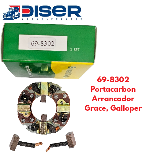 [69-8302] PORTACARBON DE ARRANCADOR C/CARB / HYU. GRACE. GALLOPER