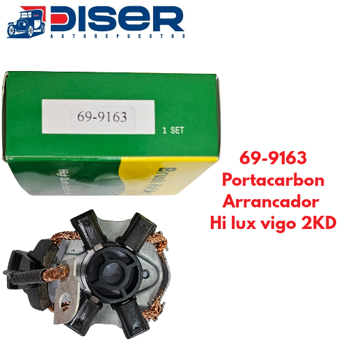 [69-9163] PORTACARBON DE ARRANCADOR C/CARB / TOY. HILUX VIGO 1/2KD