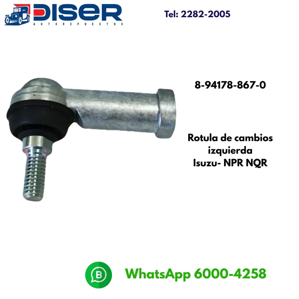[8-94178-867-0-TW] ROTULA TERMINAL CABLE CAMBIOS IZQ. / ISU. NPR/NQR