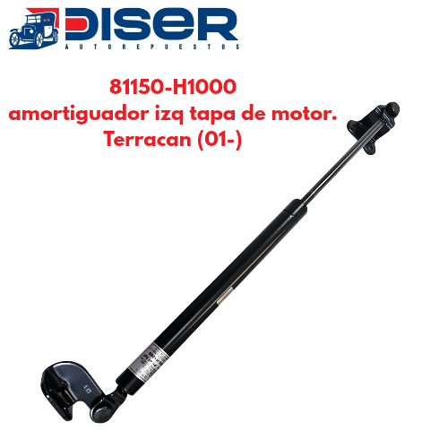 [81150-H1000A] AMORTIGUADOR DE TAPA DE MOTOR IZQ / HYU. TERRACAN (01->)