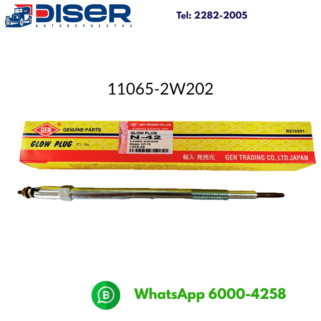 [11065-2W202-GEN] PRECALENTADORES 11V. (N-42) / NIS. FRONTIER ZD30 3.0L