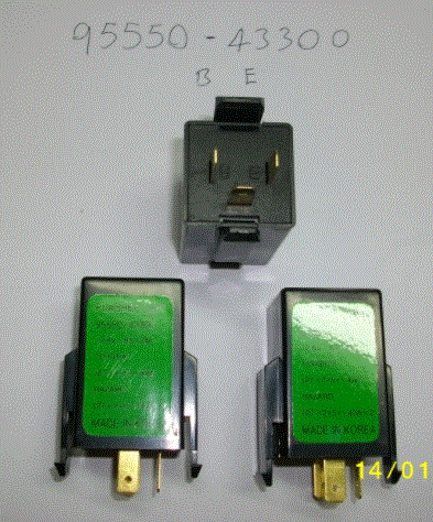 [95550-21002] FLASHER 12V. 3 PTAS. LUCES / HYUN EXC/ MITS LANC
