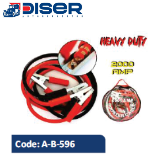 [A-B-596] CABLE DE PUENTEAR 2000 AMP. / HEAVY DUTY