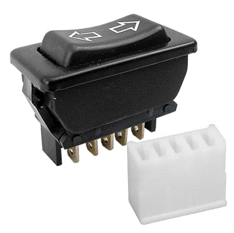 [A131016-23] SWITCH DE VIDRIOS SUBIR/BAJAR / UNIV / CUADRADO CON CONECTOR