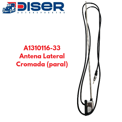 [A131016-33] ANTENA LATERAL (PARAL) CROMADA