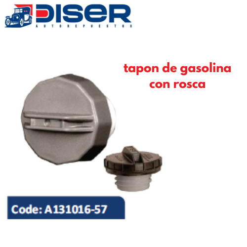 [A131016-57] TAPON DE GASOLINA C/ROSCA S/LLAVE / UNI. 43mm