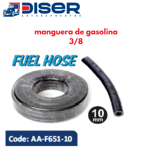 [AA-F651-10] MANGUERA DE GASOLINA 3/8 / 15m.