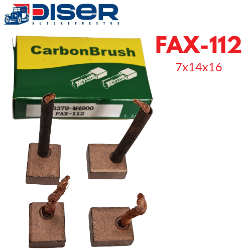 [FAX-112] CARBON DE ARRANCADOR C/REDUCTOR / (HITACHI) NISSAN
