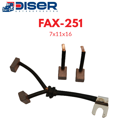 [FAX-251] CARBON DE ARRANCADOR / NISSAN AXXESS, STANZA 2.4