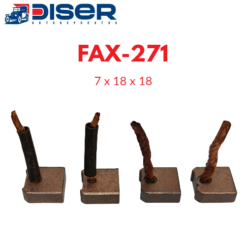 [FAX-271] CARBON DE ARRANCADOR / MI.PICKUP 2.3L 4D55/6.B2200