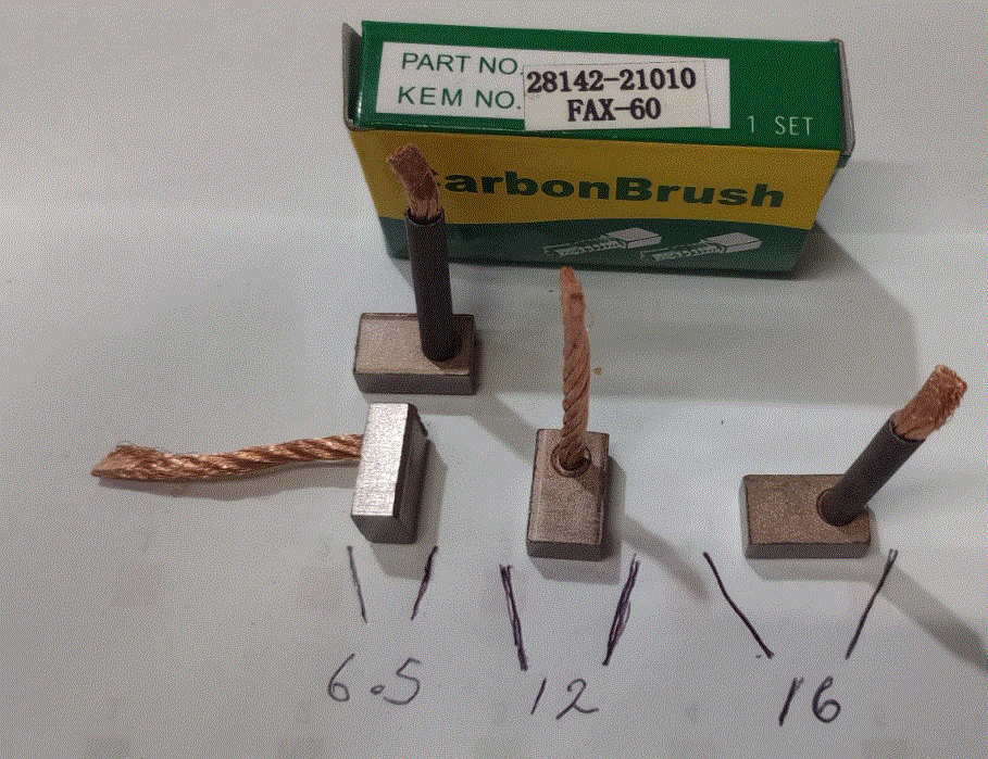 [FAX-60] CARBON DE ARRANCADOR C/REDUCTOR / TOY.CORO.3K. LAND.F/2F (69->)