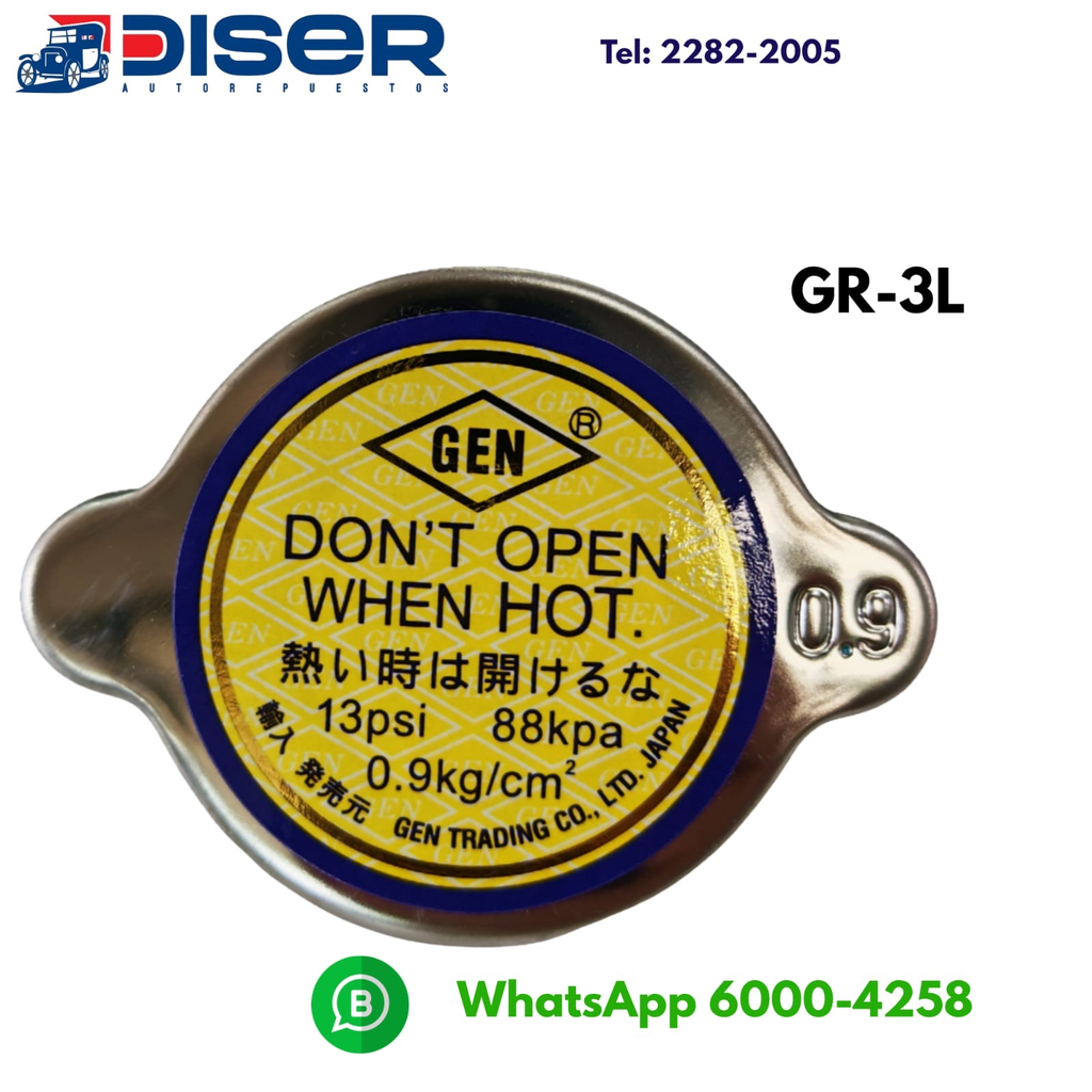 [GR-3L] TAPON DE RADIADOR GDE. 0.9 KG D/EMPA C-21 / JAPON