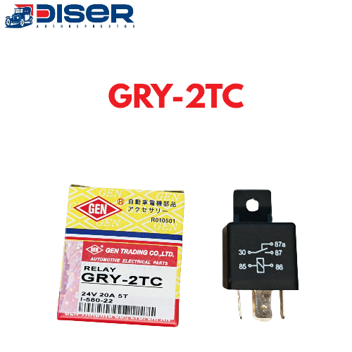 [GRY-2TC] RELAY 5 PATAS 24V. 87a