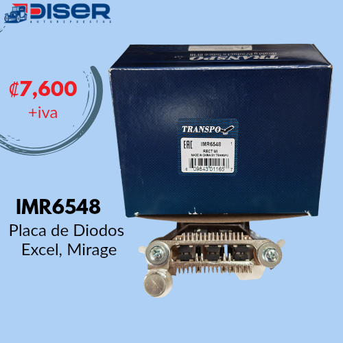[IMR6548] PLACA DE DIODOS  65mm. 30 AMP. / (MIT) HYUN.EXCEL,MITS MIR
