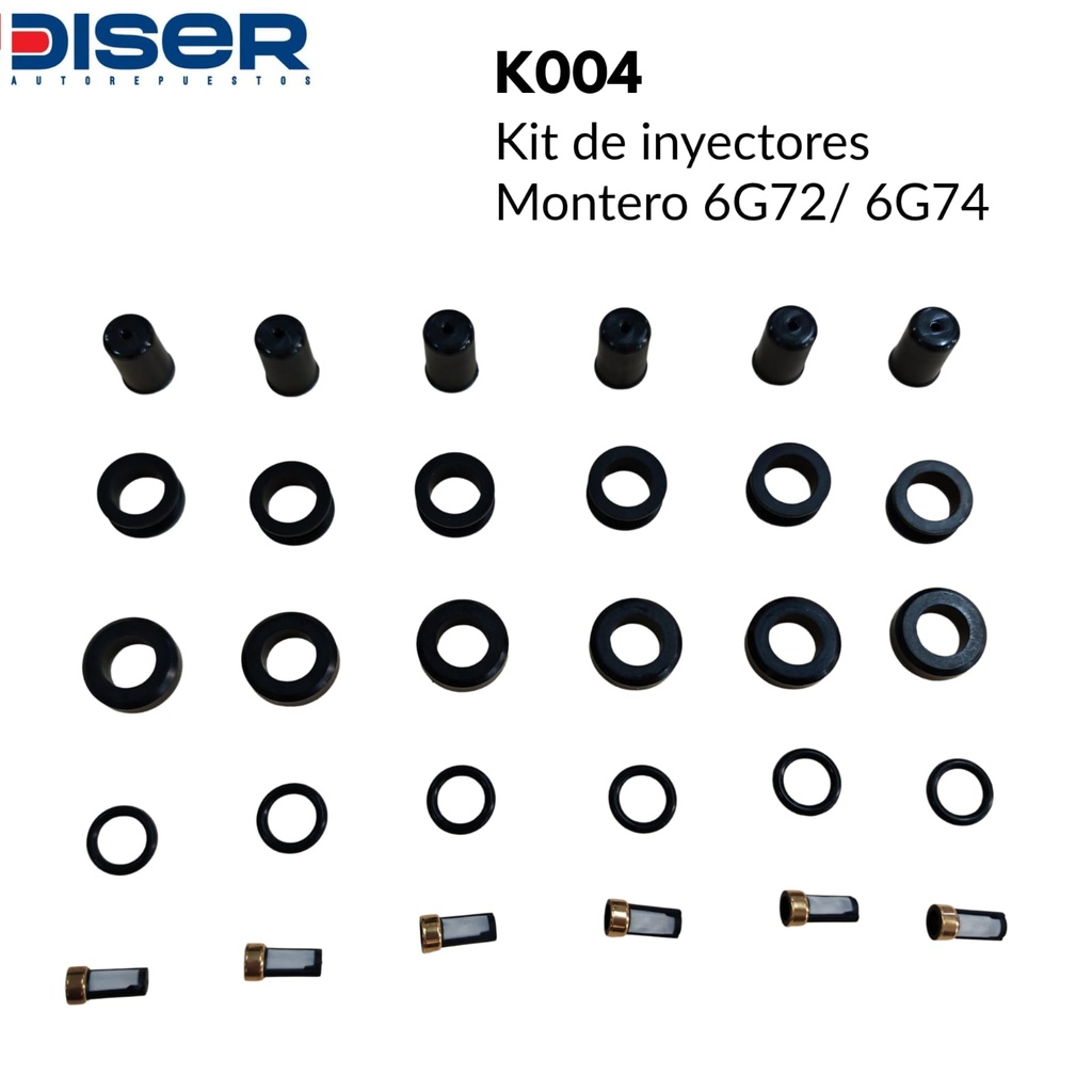 [K004] KIT DE INYECTOR GASOLINA (6 CIL) / MIT. MONTE 3.0/5L / HYUNDAI