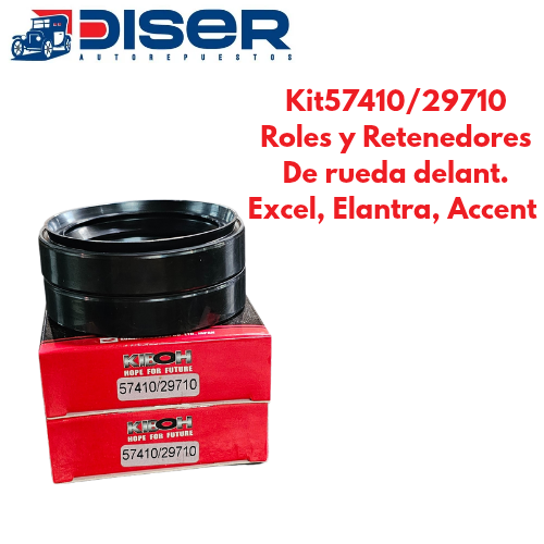 [KIT57410/29710-KIB] KIT DE ROLES Y RETENEDORES RUEDA DEL. / HYU. EXCEL.ELAN.ACCE (<-95)