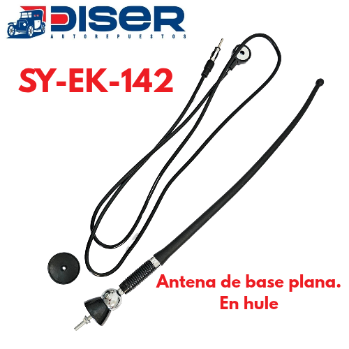 [SY-EK-142] ANTENA BASE PLANA CHILILLO DE HULE