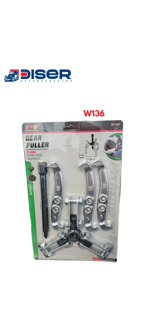 [W136P] EXTRACTOR DE POLEAS 4 (3 UÑAS)