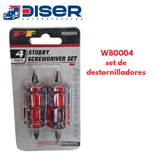 [W80004] SET DE DESTORNILLADORES 4 PZ- SAPITAS