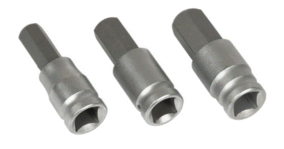[W86023] CUBOS CON PUNTAS ALLEN TOR/CABEZOTE (3 PZ) / 12 - 14 - 17 mm.