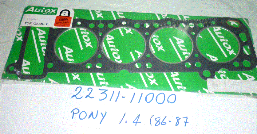 [22311-11000] EMPAQUE DE CABEZOTE / HYUNDAI PONY 1.4L (86-87)