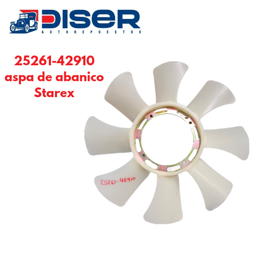 [25261-42910] ASPA DE ABANICO DE RADIADOR (CENTRADA) / HYUNDAI STAREX
