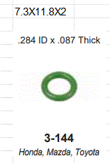 [3-144] O-RING DE INYECTOR GASOLINA (1283F) / UNI. HYUNDAI