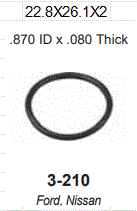 [3-210] O-RING DE INYECTOR / NIS. KA24 4/6CIL