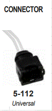 [5-112] CONECTOR DE INYECTOR GASOLINA / UNIV