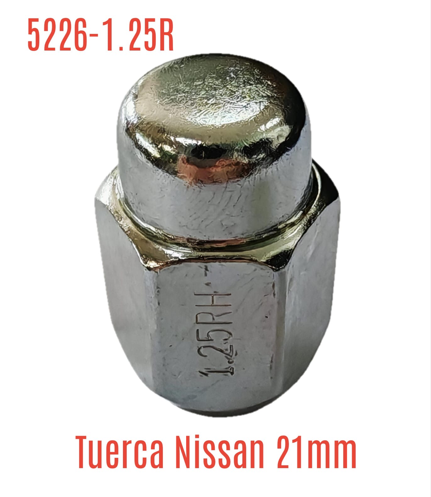 [5226-1.25R] TUERCA DE RANA LUJO 1.25 mm. x 21 mm. / NISSAN