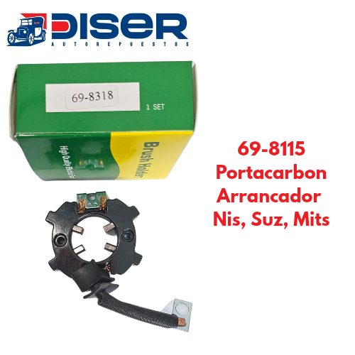 PORTACARBON DE ARRANCADOR C/CARB / NIS. SUZUKI. MITS. (BAQUELITA)84mm EL CABLE