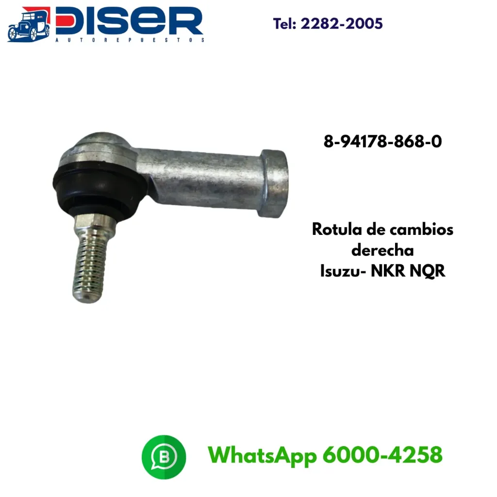 ROTULA TERMINAL CABLE CAMBIOS DER. / ISZ.NKR/NQR