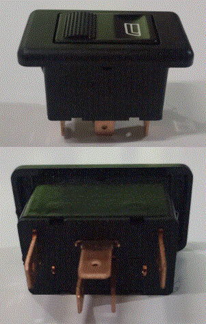 SWITCH DE VIDRIOS SUBIR/BAJAR / UNIV / CUADRADO SIN CONECTOR