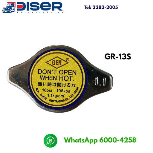 TAPON DE RADIADOR PEQ. 1.1 KG C/VA C-13 / JAPON