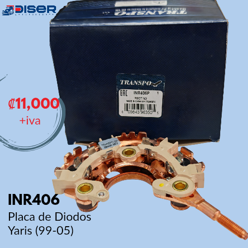 PLACA DE DIODOS 103mm.80 AMP. / TOY. YARIS (99-05)