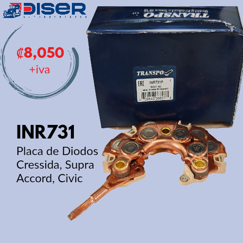 PLACA DE DIODOS 103mm. 70 AMP. / (ND)TOY.CRESS,HON.ACC/CIV