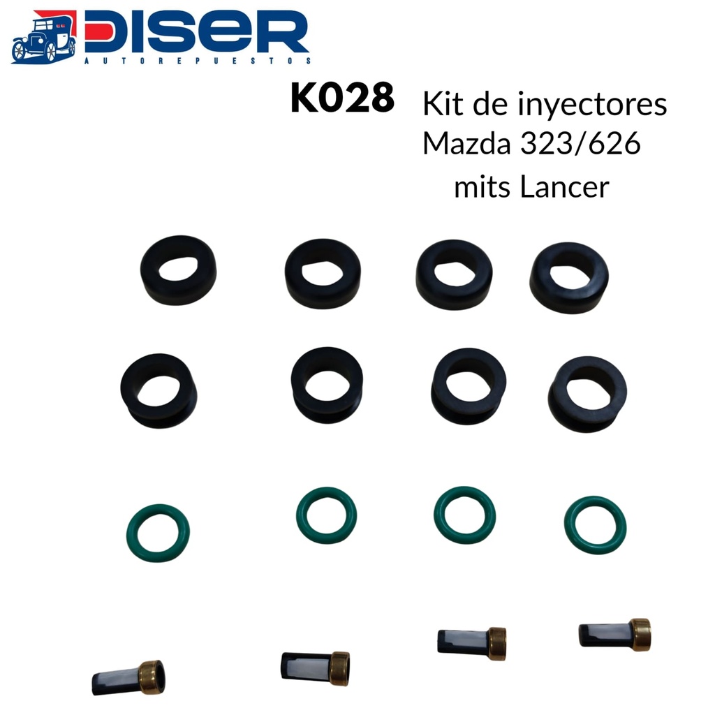 KIT DE INYECTOR GASOLINA (4 CIL) / MIT LANC/MAZ 323/626.PROT