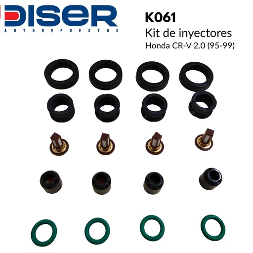 KIT DE INYECTOR GASOLINA (4 CIL) / HON. CR-V B20B (95-99)