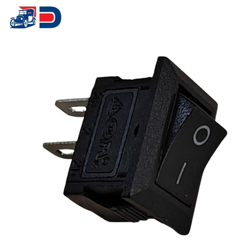 SWITCH 1 PASO CUADRADO MINI. NEGRO ON/OFF