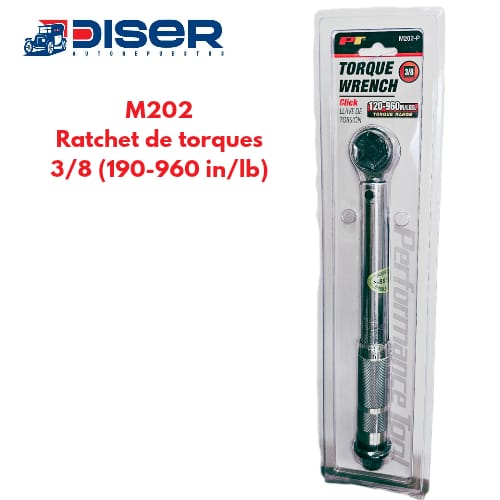 RATCHET DE TORQUE 3/8" 190-960 IN/LBS