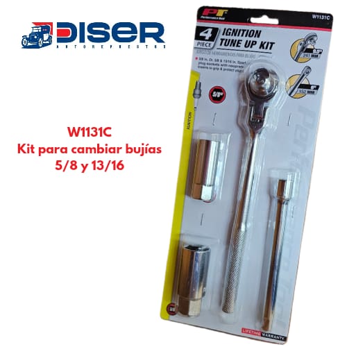 KIT PARA TUNE-UP DE BUJIAS / RACHET-CUBOS 13/16 - 5/8-EXTENSION