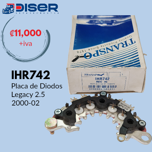 PLACA DE DIODOS 114mm. 40 AMP. / (HT) SUBARU LEGACY