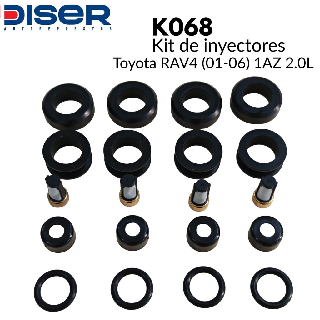 KIT DE INYECTOR GASOLINA (4 CIL) / TOY. RAV4 1AZ 2.0L
