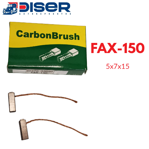 CARBON DE ALTERNADOR FAX-150/ TOY,HON,SUZU,ISU.