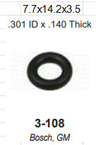 O-RING DE INYECTOR NEGRO GRUESO / UNIV